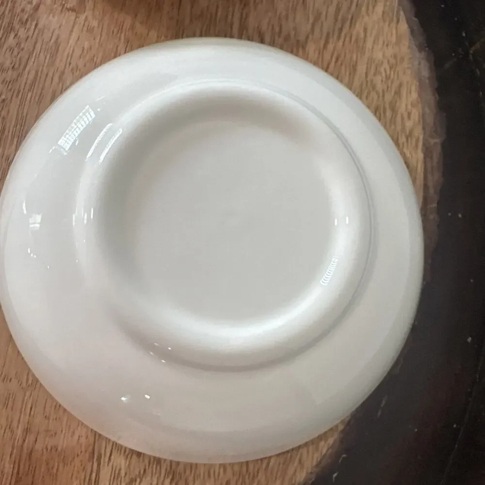 VTg White Floral Berry Fruit Sauce Dessert Sauce Bowl Set of 4
